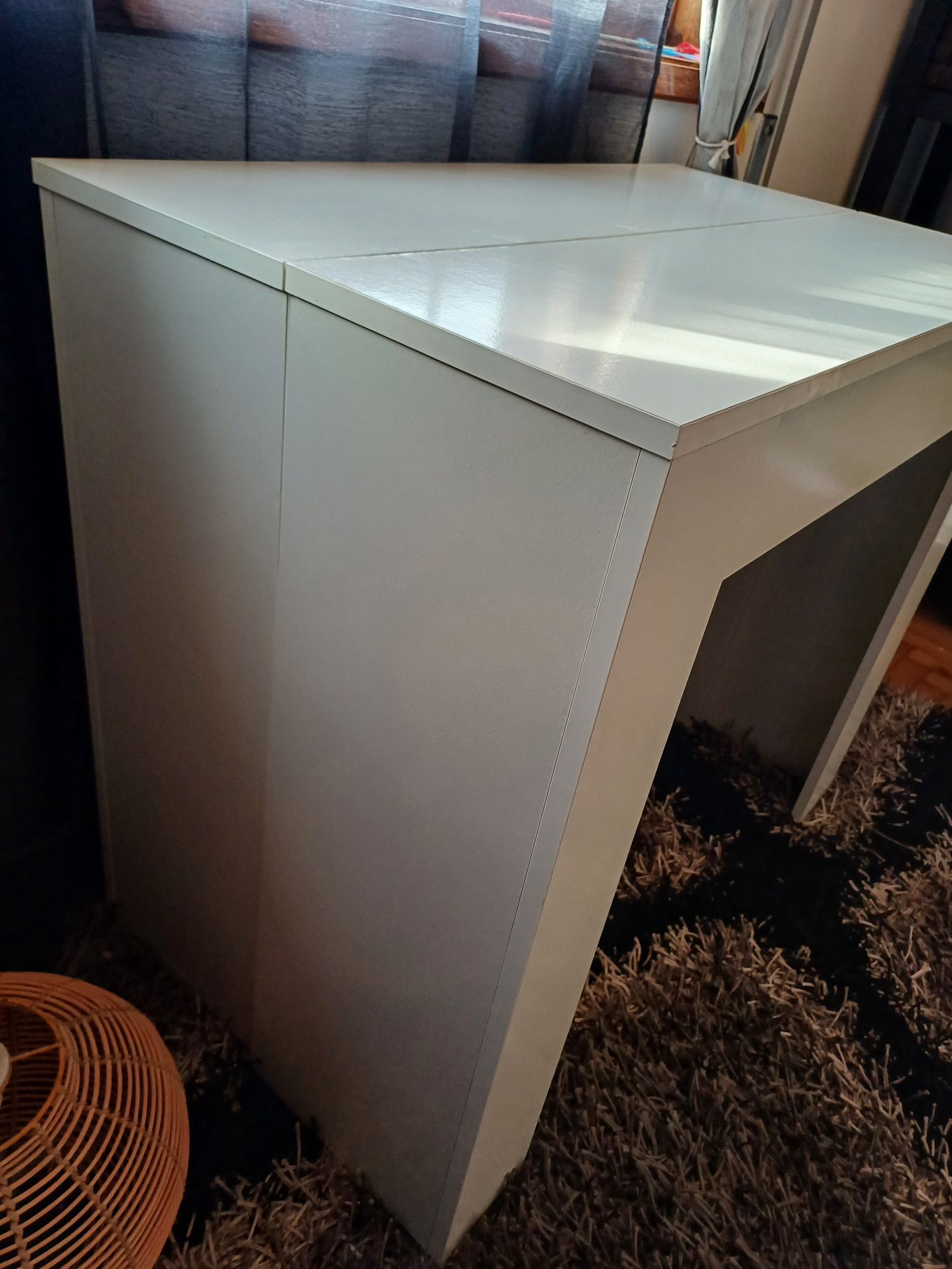 Mesa jantar branca extensível (vendo por falta de uso)