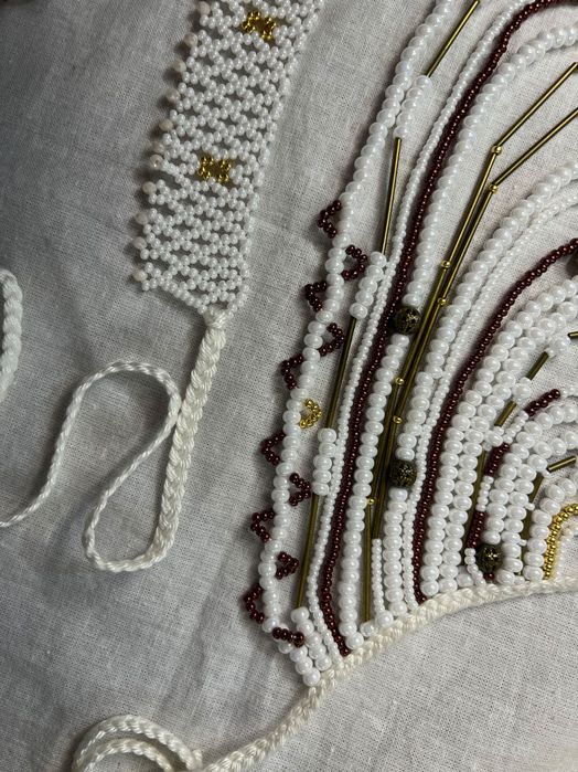 Намисто, монисто з металевими трубками