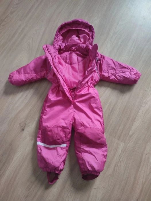 Kombinezon zimowy jednoczęściowy dla dziewczynki r 92/98