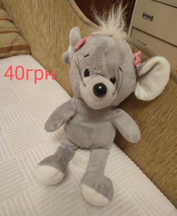 Мягкие зайки натуральный мех, мишка мышка, Одесса