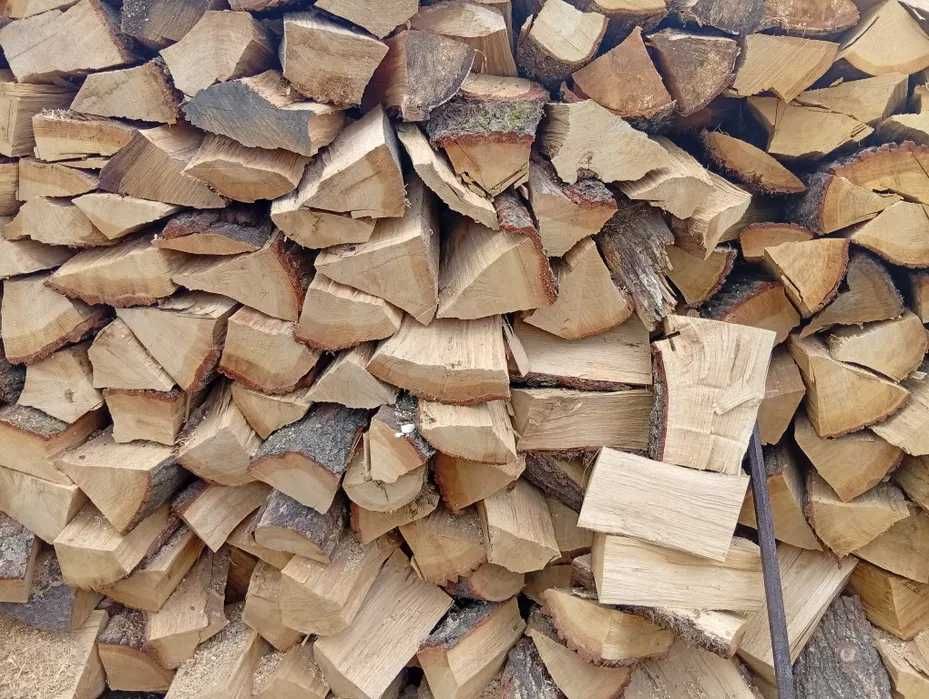 Drewno kominkowe i opałowe, sezonowane, połupane