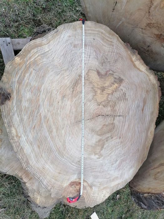 Dąb surowy blat na stolik