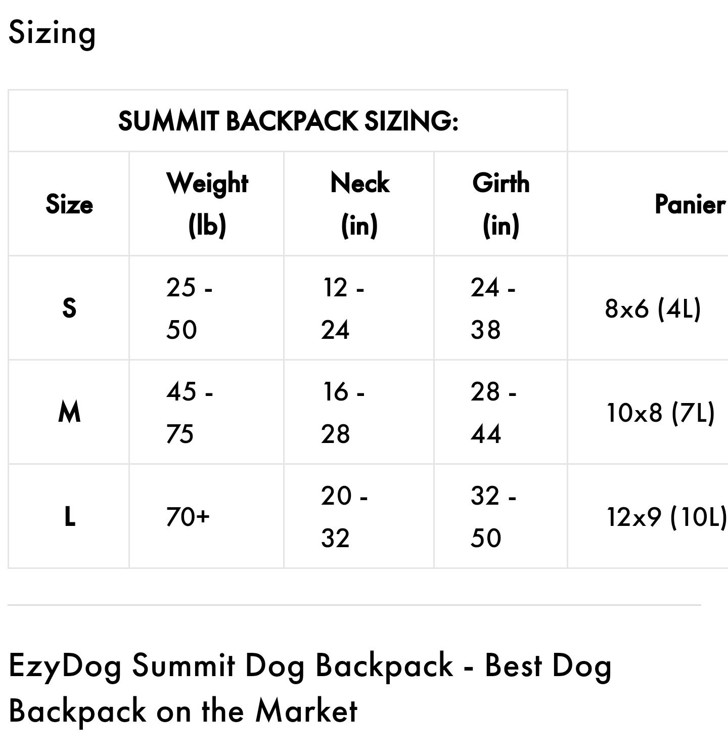 EzyDog Summit собачий рюкзак