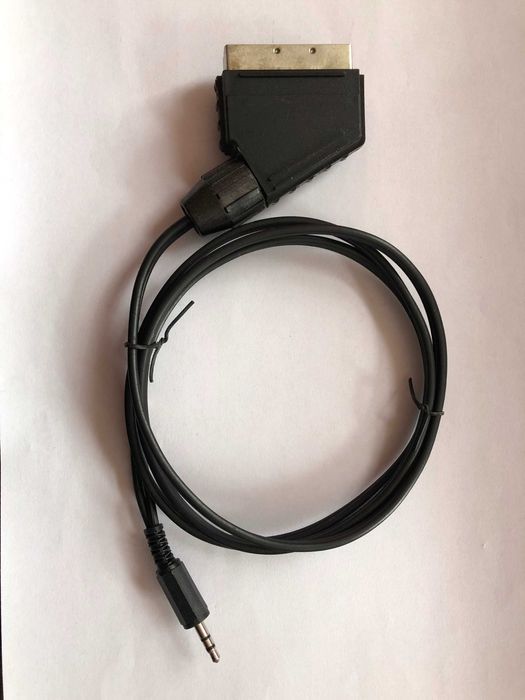 Kabel  przewód - wtyk Euro / mały jack stereo 3,5 mm, dł.106 cm