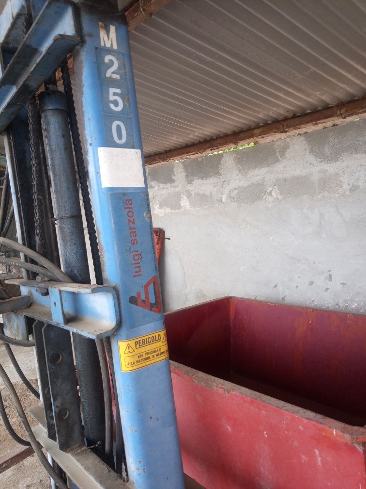 Balde de vindima 1000kg inox