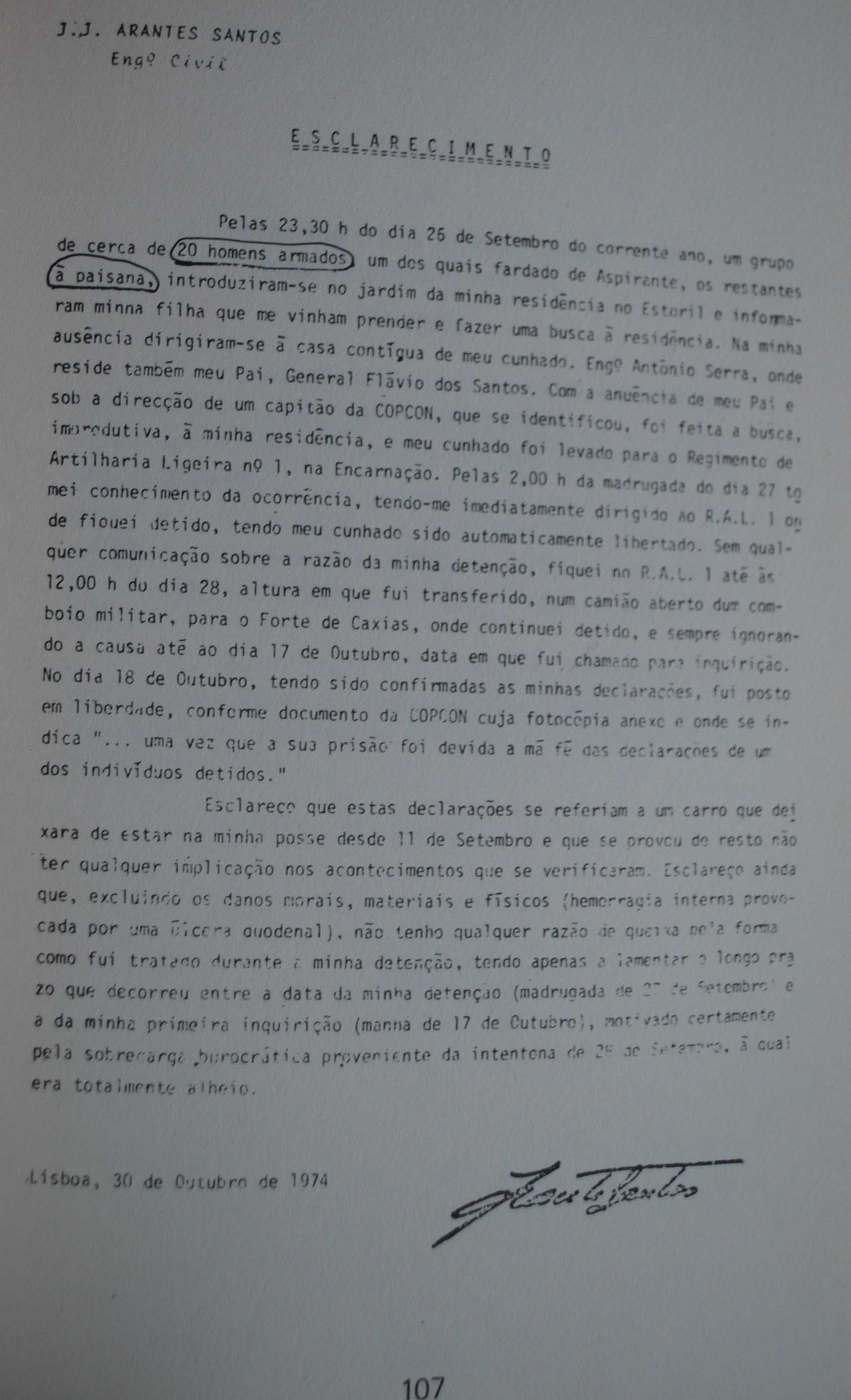 O Equívoco do 25 de Abril de Sanches Osório - 1º Edição 1975