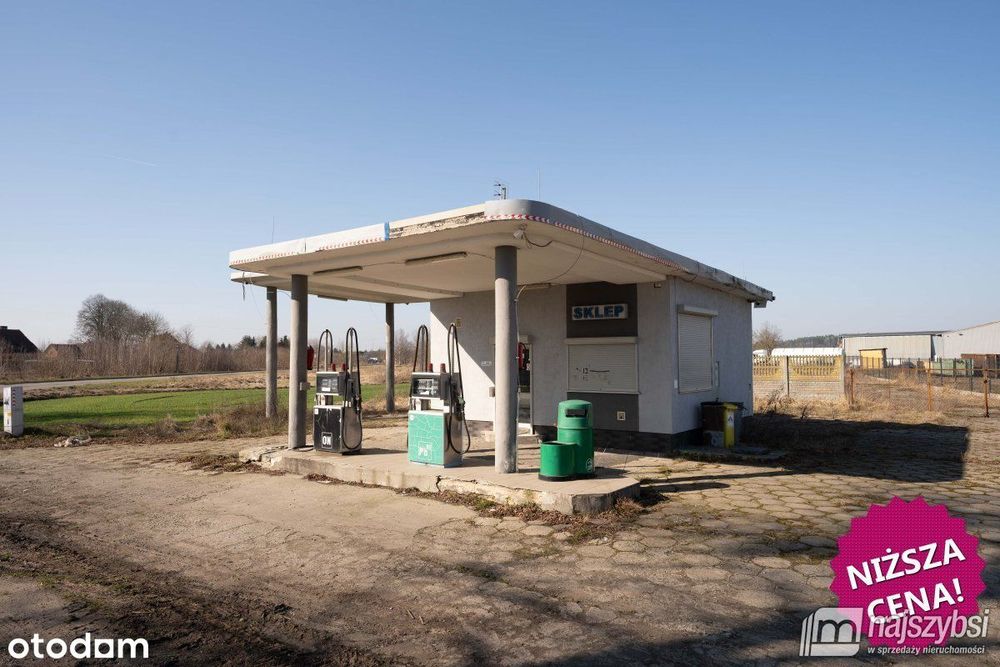 Golczewo - duża działka 2333 m2 + stacja paliw