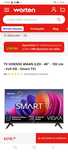 Smart tv hisense 40 polegadas como nova