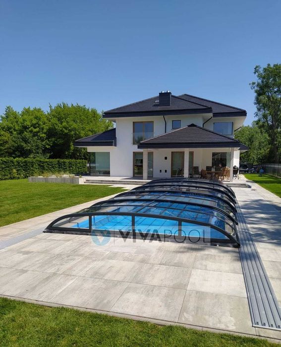 Zadaszenie basenowe ELEGANT 8,68 x 4,22 x 0,85 pokrywa na basen