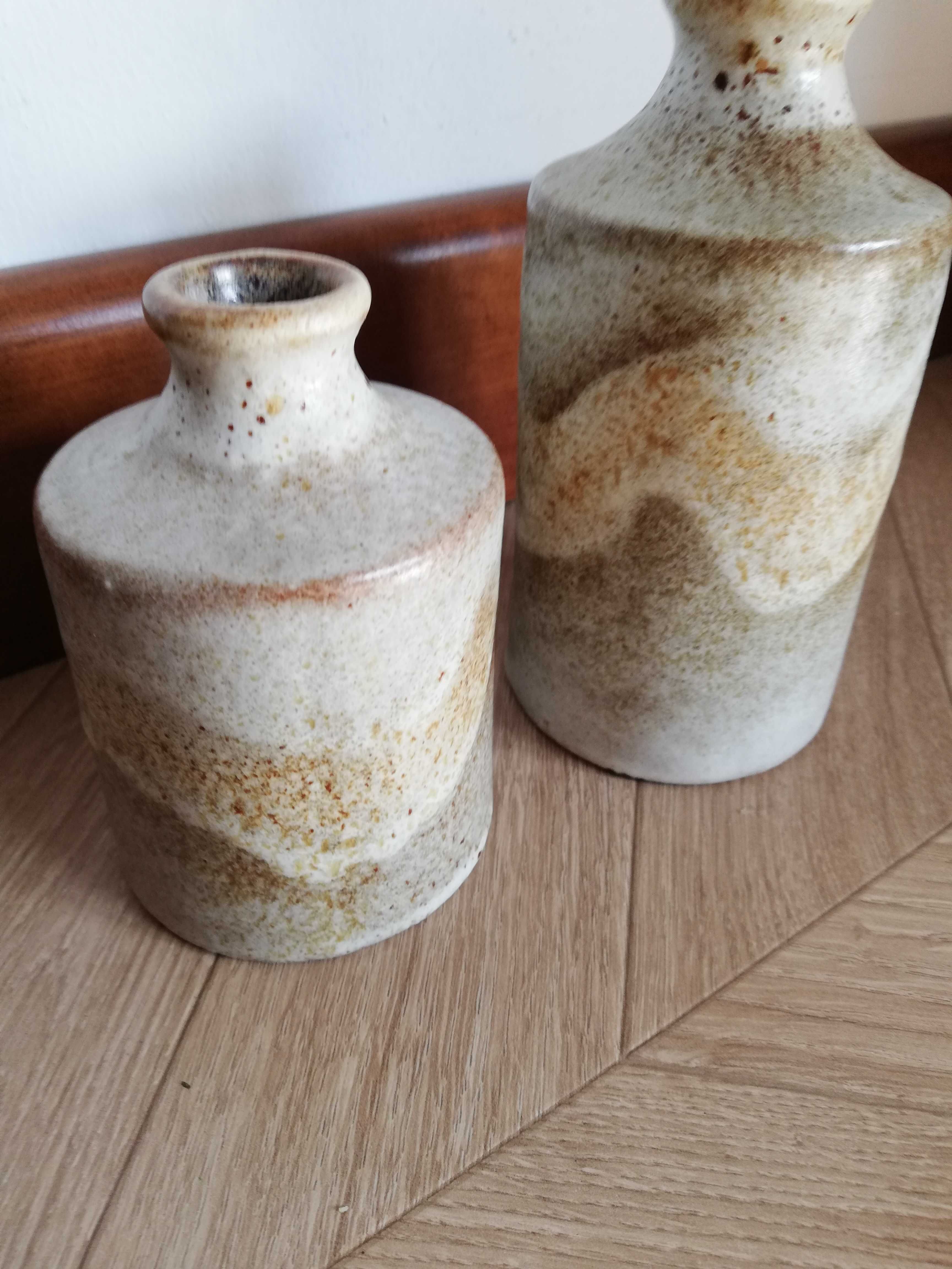 Wazon ceramiczny zestaw 2szt Ruscha piękne surowe