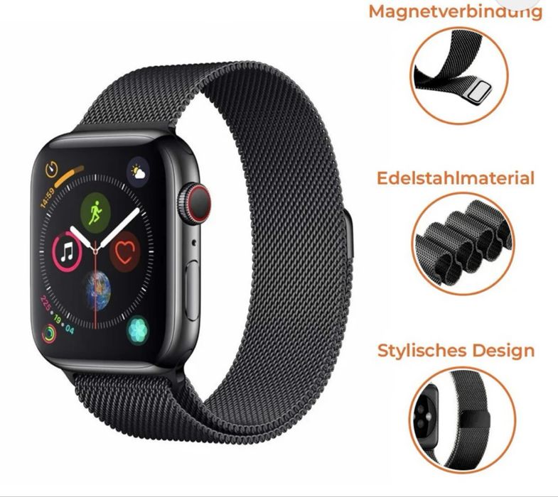 Новый Apple Watch 38/40/41mm миланская петля браслет,ремень,ремешок