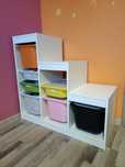 Regał z pojemnikami - ikea