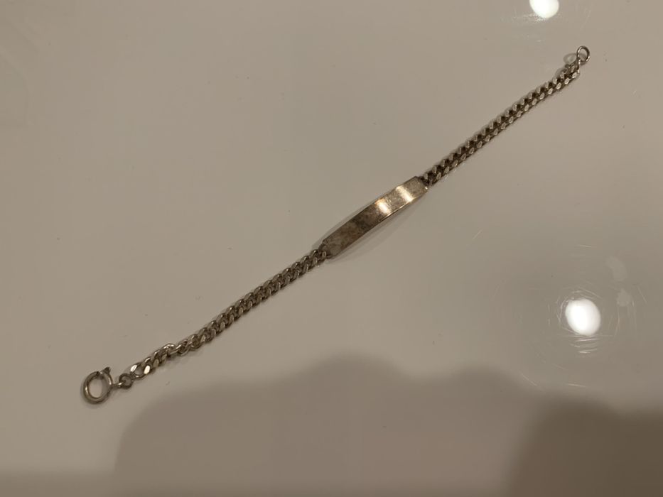 Pulseira de prata para por nome