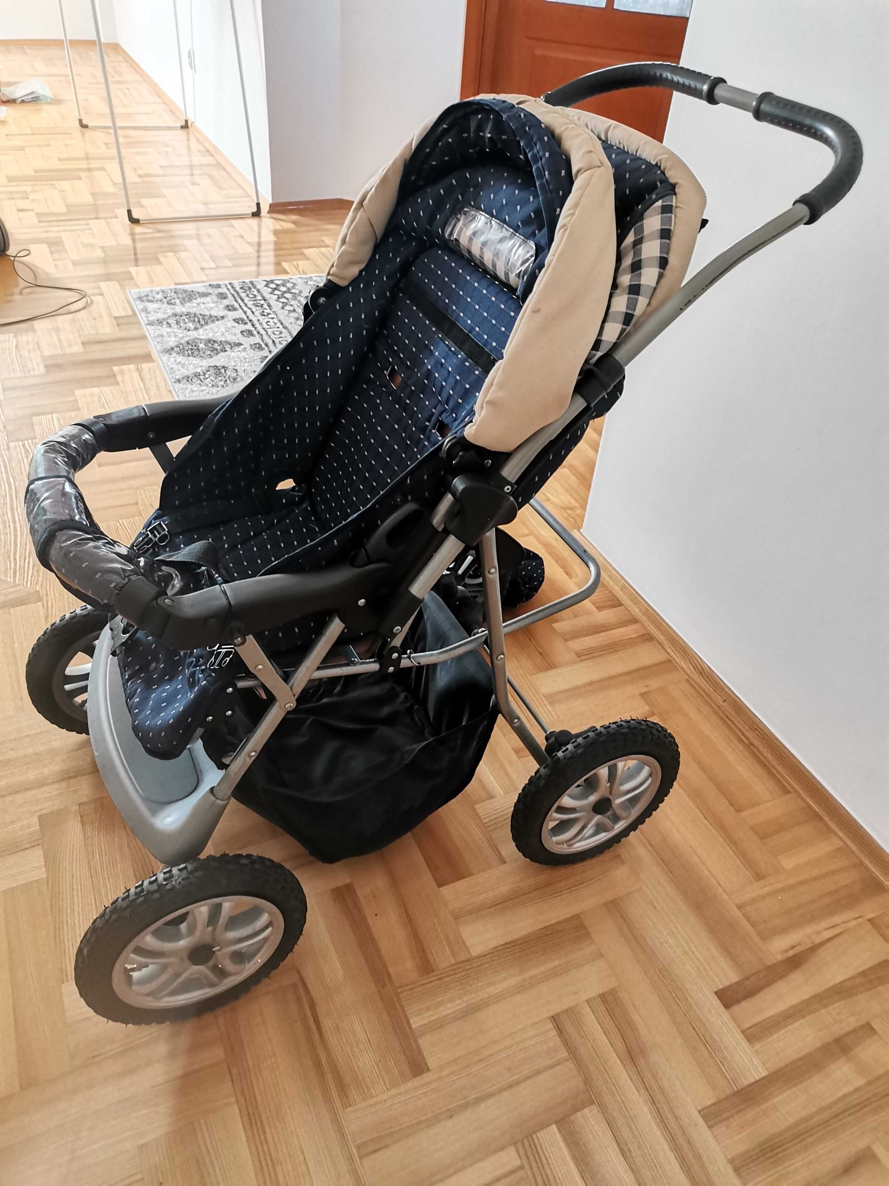 Wózek dziecięcy 2w1 /głęboki, spacerowy.