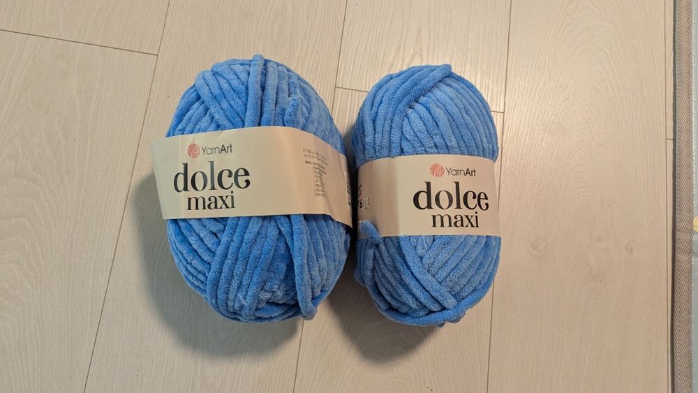 Нитки для в'язання Yarn Art dolce maxi блакитний колір