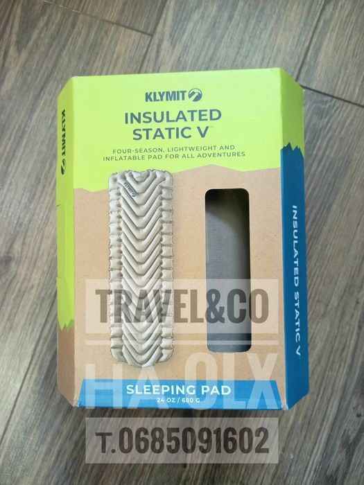 Klymit Static V Insulated R-Value 4.4 (килимок зимовий, каремат)