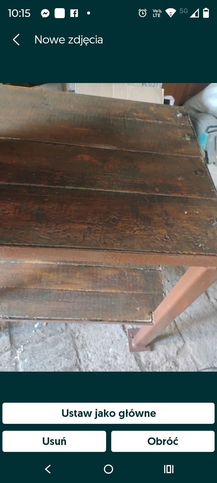 Imadło bardzo ciężkie ze stołem