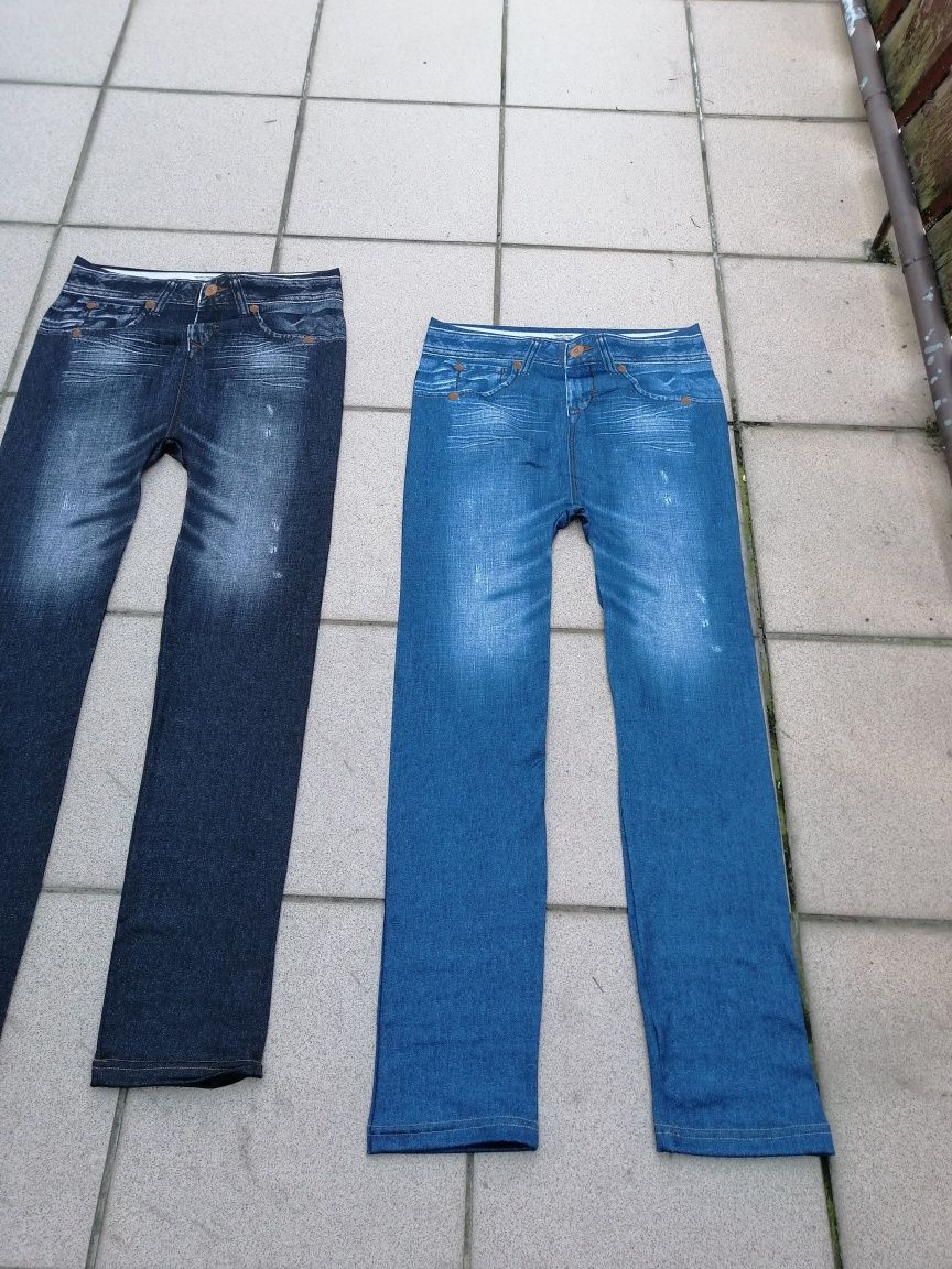 Leggins- jeans 3/4 rozmiar M i L