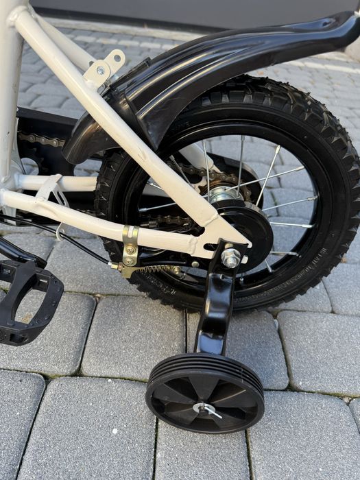 Rower 12 cali dziecięcy chłopca dziewczynki z kółkami do nauki jazdy