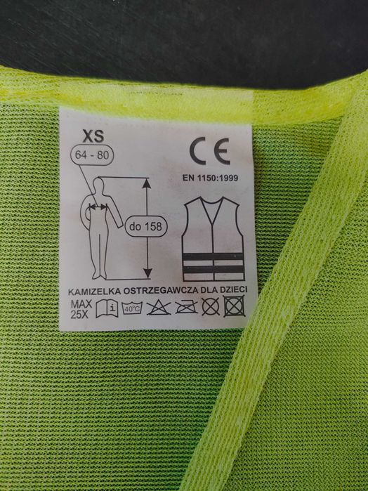 Kamizelki odblaskowe dziecięce