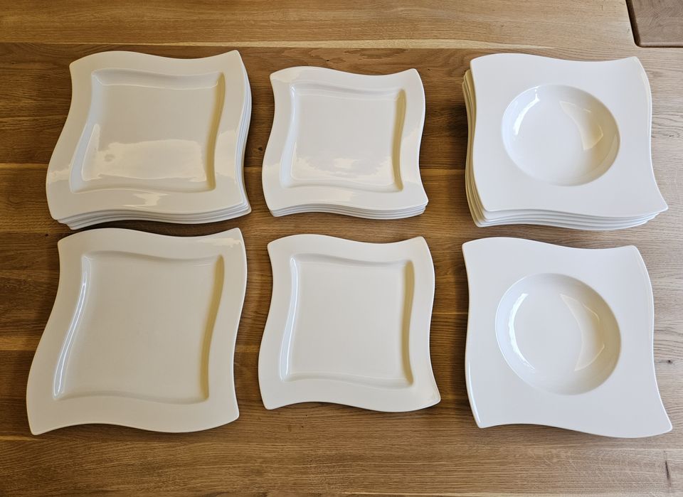 Komplet talerzy Villleroy&Boch, seria New Wave, 18 elementów