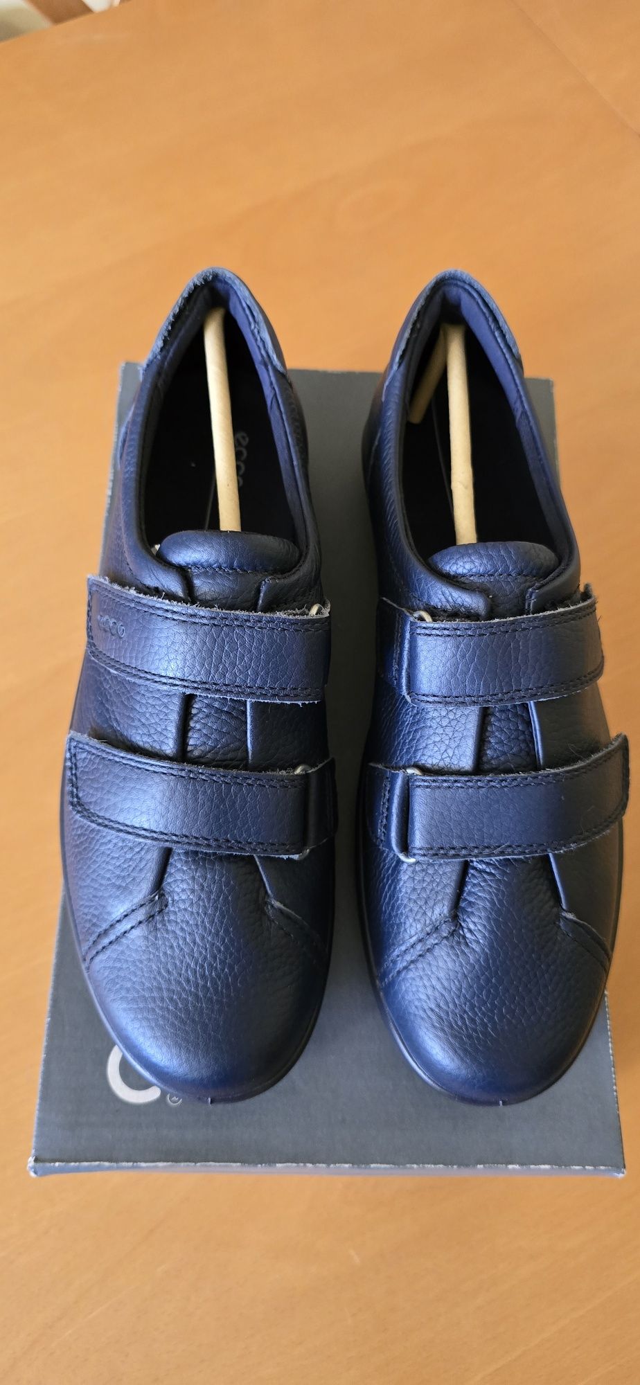 ECCO - SOFT,snakersy skórzane,super.