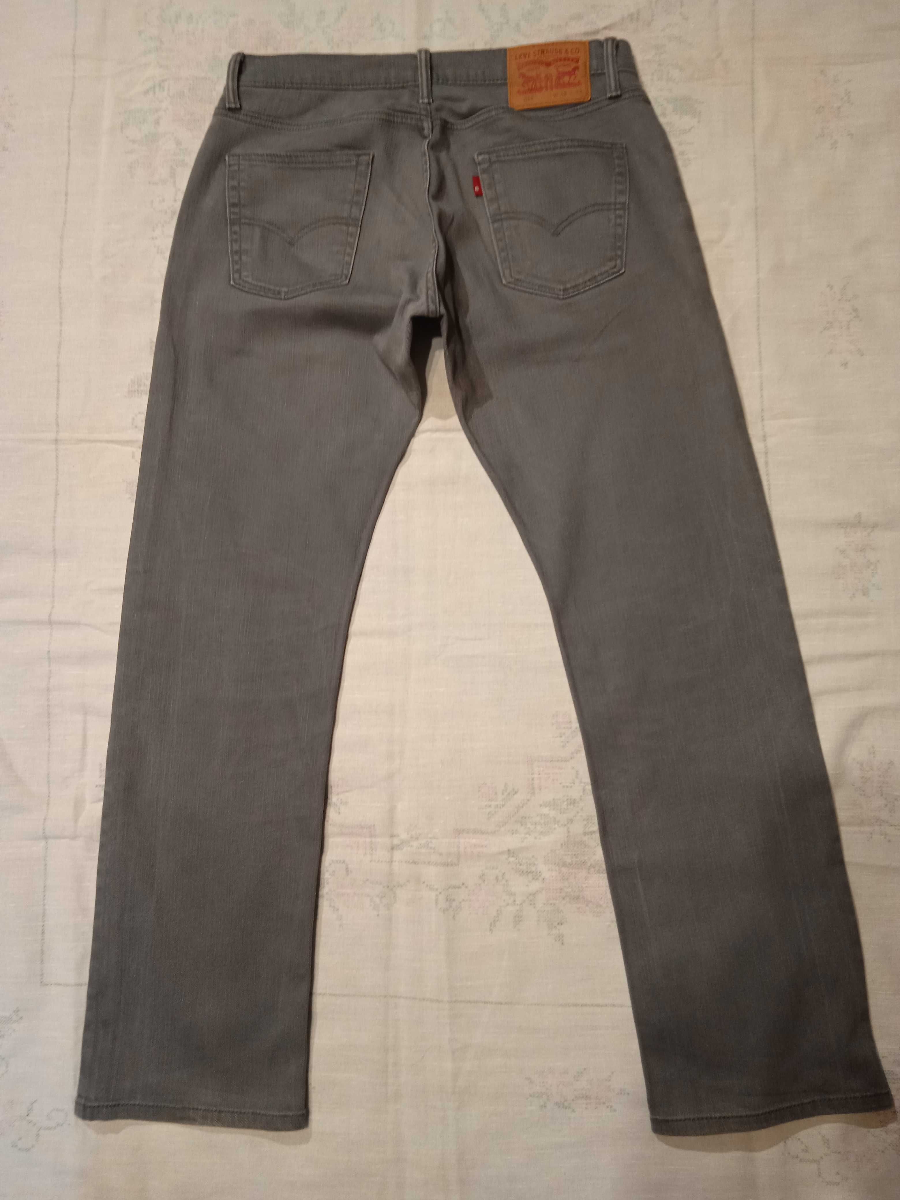 Levis 514 Straight Nowe szare spodnie jeansy W32 L32