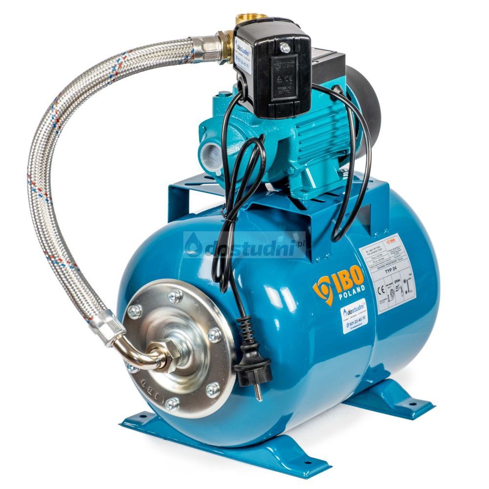 Nowy zestaw hydroforowy IBO QB60, zbiornik 24L wraz z osprzętem