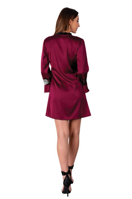 Szlafrok Sussean Cllaret Collection Burgundy LiviaCorsetti