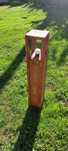 Drewniana lampa ogrodowa 15x15x100