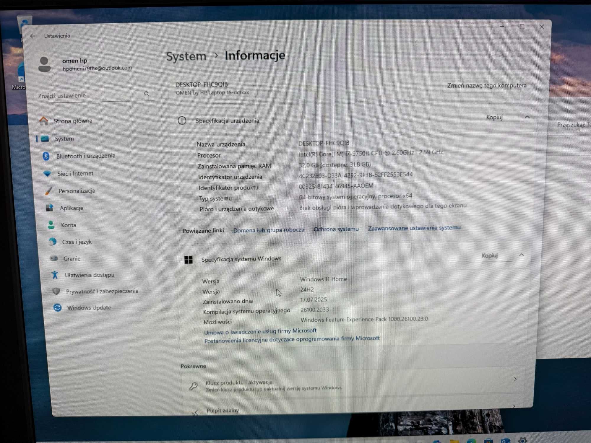 HP OMEN 15 i7 32GB RAM 2x1TB SSD