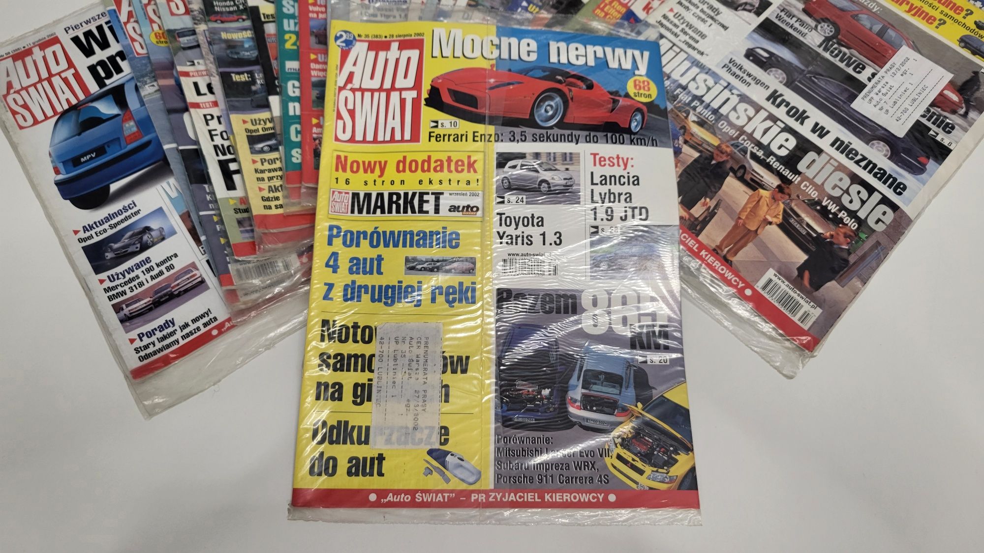Tygodnik Auto ŚWIAT z 2002 roku oryginalnie zafoliowany OKAZJA rarytas