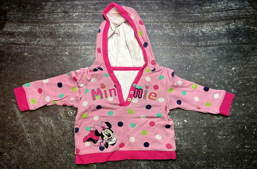 Różowa niemowlęca bluza Minnie