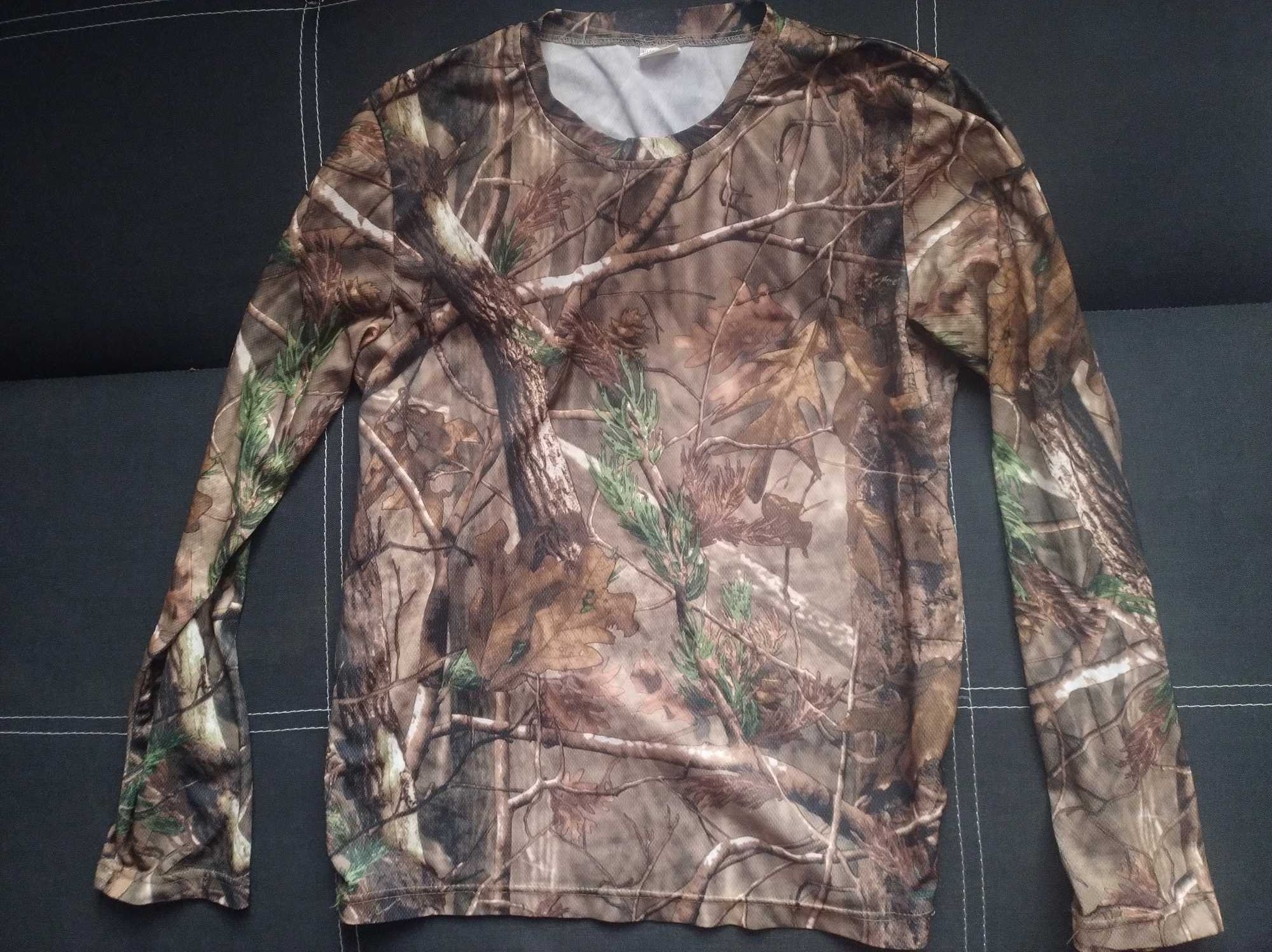 Longsleeve, koszulka myśliwska camo