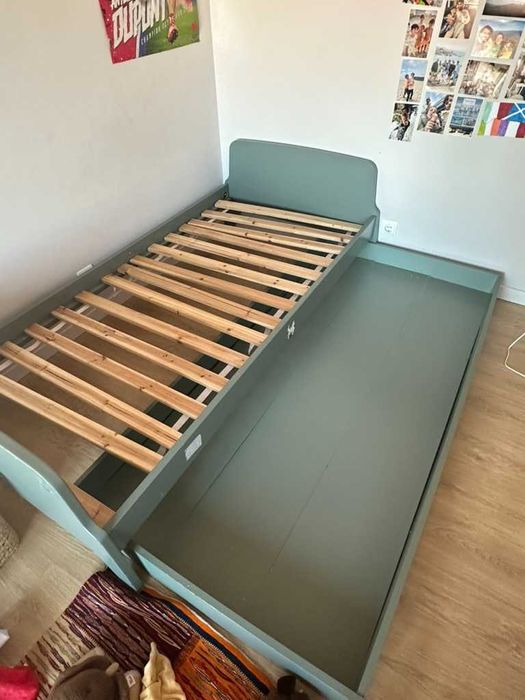 Cama infantil Verde cinza 90x190 cm La Redoute