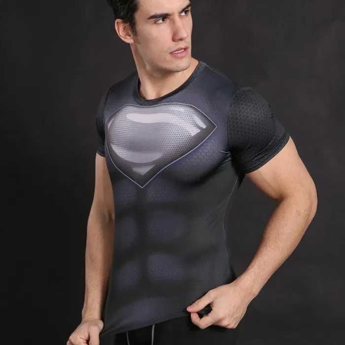 Koszulka Termoaktywna Superhero DC SUPERMAN NA SIŁOWNIE Rozmiar XL
