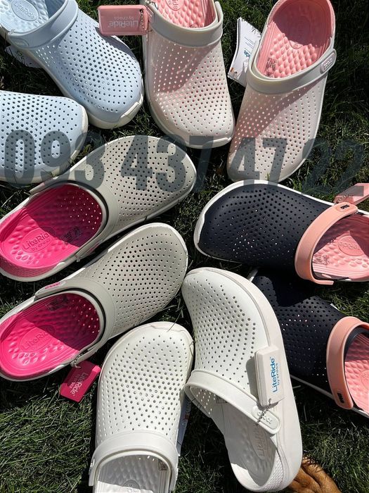Купити Жіночі крокси Crocs LiteRide Clog сині сірі пудра блакиті Crocs