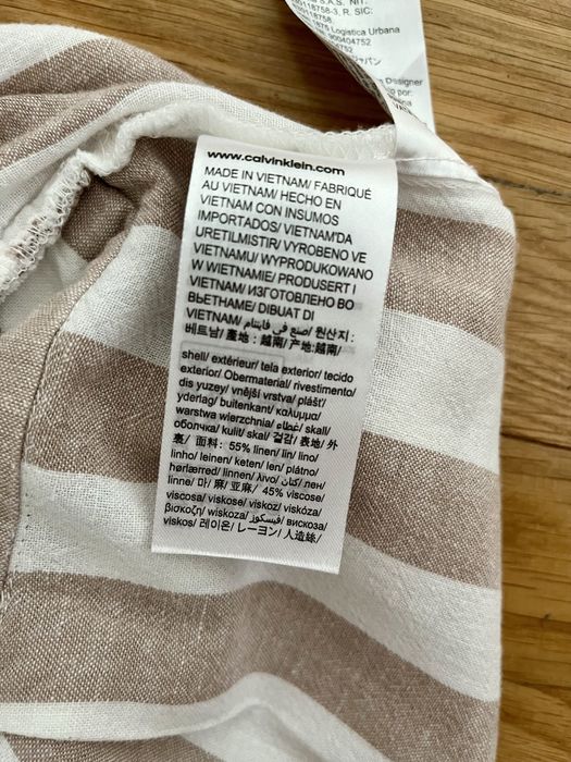 Kombinezon letni lniany paski Calvin Klein roz.36/S