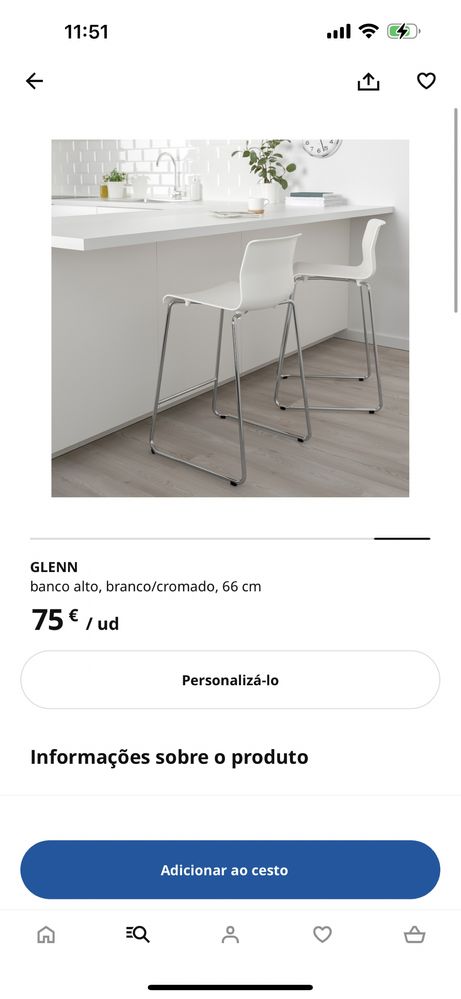 Cadeira alta IKEA