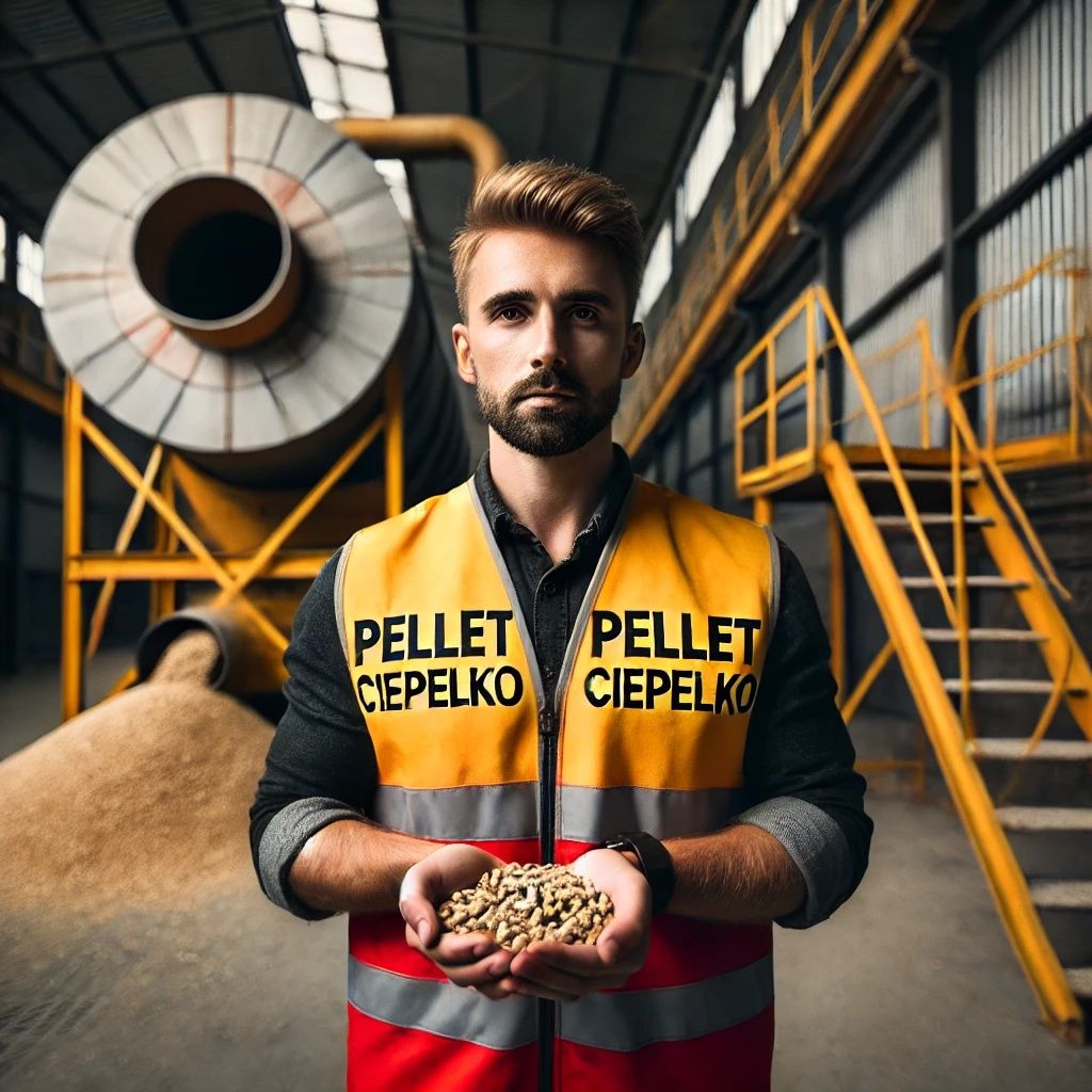 Pellet pelet czysty modrzew, CIEPEŁKO