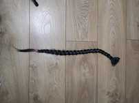Włosy syntetyczne sztuczne ciemny brąz 55cm