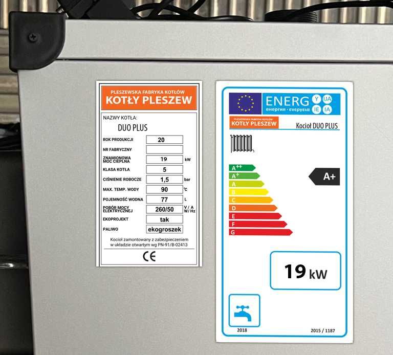 Kocioł Kotły 19kW Drewno Węgiel Klasa Pleszew Dostawa GRATIS