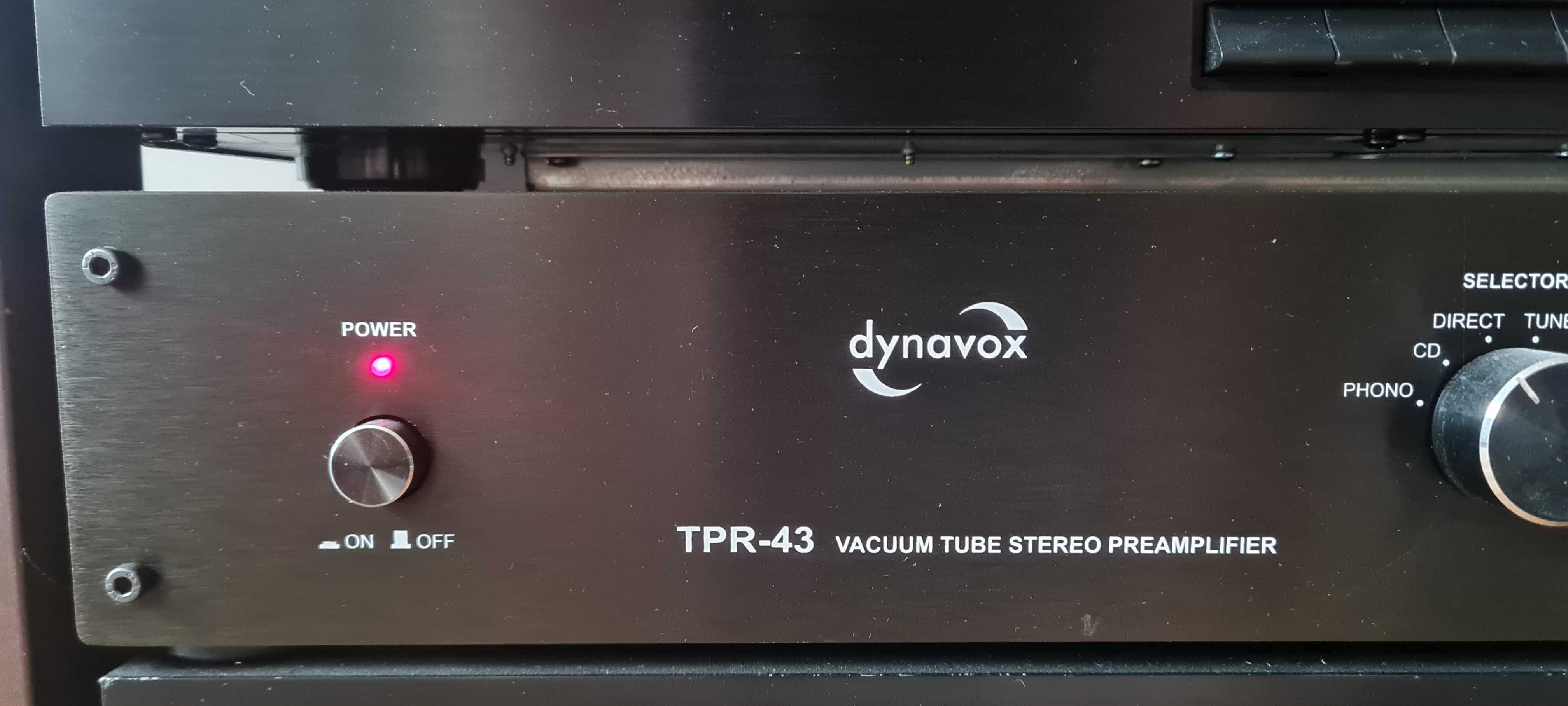 Przedwzmacniacz lampowy Dynavox TR-43 + wejście gramofonowe_ Gdańsk