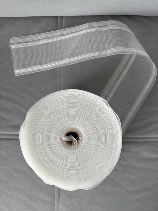 Firany- Taśma transparentna do firan fala 10cm 1,2