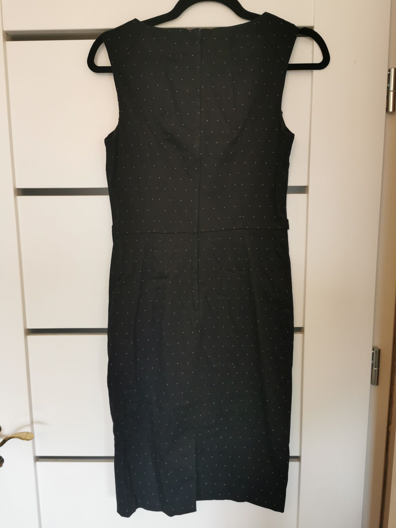 Sukienka Orsay, czarna w kropki rozmiar 36/S