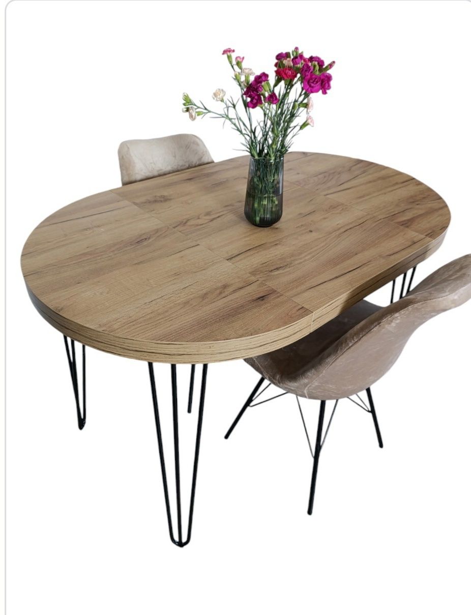 Stół okrągły 80 cm  rozkładany