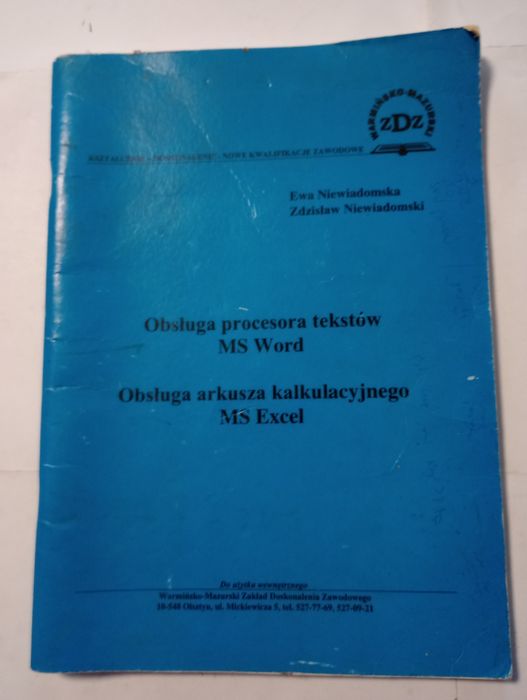 Ewa Niewiadomska Zdzisław Niewiadomski obsługa systemu Windows 95/98