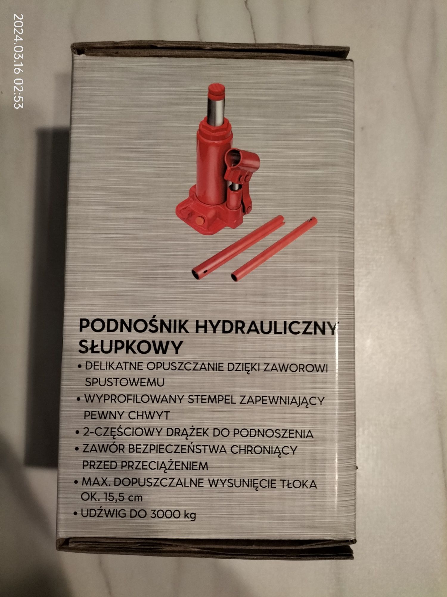 Podnośnik hydrauliczny GT 3 tony nowy