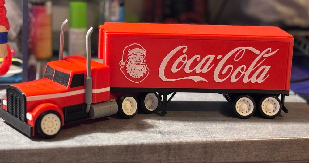 Coca Cola різдвяна машина тягач,новорічний подарунок,адвент фура кола