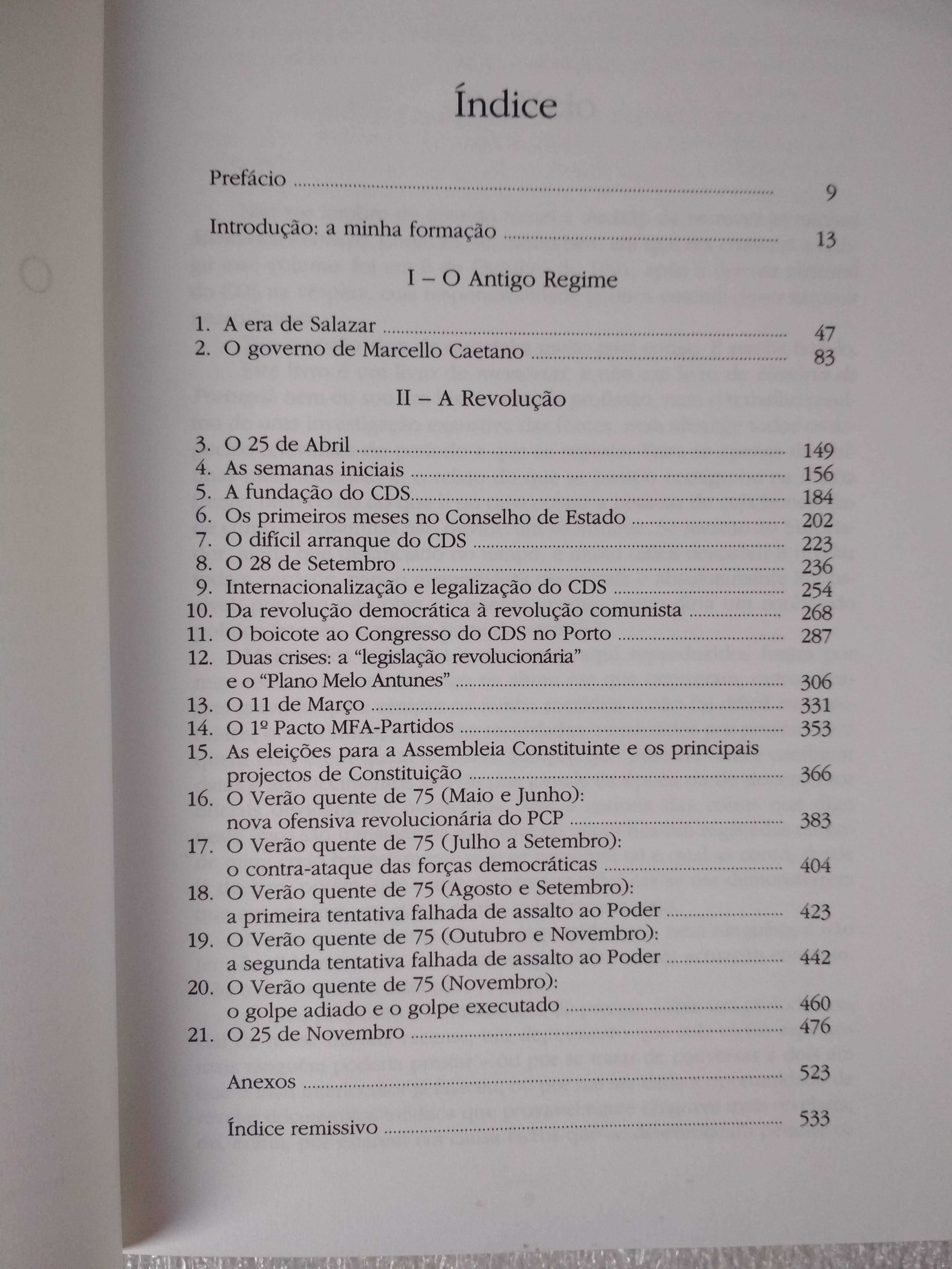 O Antigo Regime e a Revolução Memórias  - Diogo Freitas do Amaral